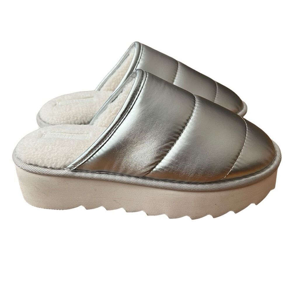 Anthropologie Maeve Puffy Platform Slippers Size S (6-7)